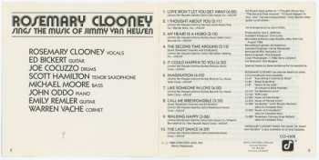 CD Rosemary Clooney: Rosemary Clooney Sings The Music Of Jimmy Van Heusen