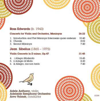 CD Jean Sibelius: Maninyas Concerto For Violin And Orchestra / Violin Concerto In D Minor Op. 47
