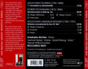 CD Robert Schumann: Semiramide-Ouvertüre / Klavierkonzert A-Moll / Sinfonia Concertante KV 364