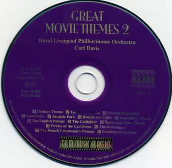CD Royal Liverpool Philharmonic Orchestra: Great Movie Themes 2
