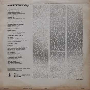 LP Rudolf Schock: Rudolf Schock Singt