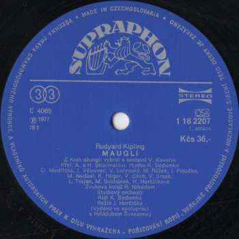 2LP Rudyard Kipling: Mauglí