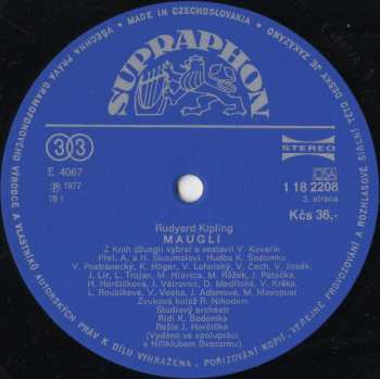 2LP Rudyard Kipling: Mauglí