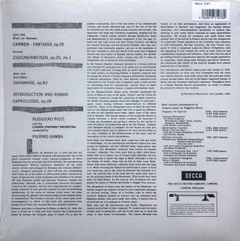LP The London Symphony Orchestra: Carmen Fantasie / Zigeunerweisen / Havanaise - Introduction & Rondo Capriccioso