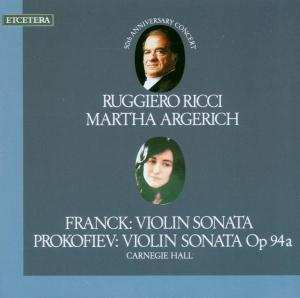 CD Ruggiero/martha Argerich Ricci: Franck/prokofiev: Violin Sonatas
