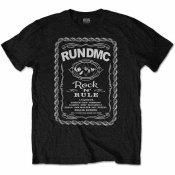 Merch Run-DMC: Maglietta Rock N' Rule Whiskey Label 