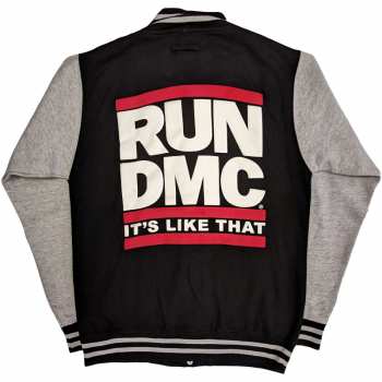 Merce Run-DMC: Run Dmc Unisex Varsity Jacket: It's Like That (back Print) (small) S