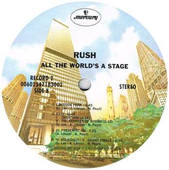 2LP Rush: All The World's A Stage
