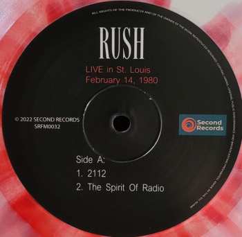 2LP Rush: Live In St. Louis 1980 CLR | LTD