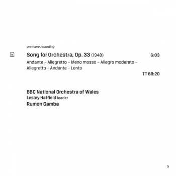 CD The BBC National Orchestra Of Wales: Symphonies Nos 2 & 4, Etc