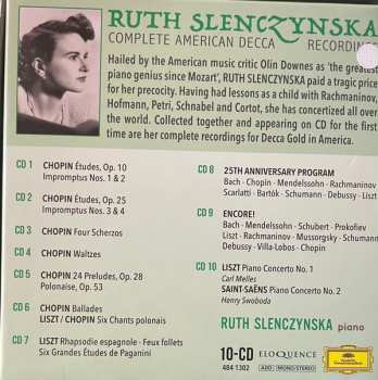 10CD/Set di cofanetti Ruth Slenczynska: Complete American Decca Recordings