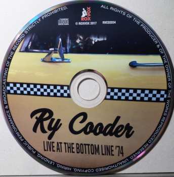 CD Ry Cooder: Live At The Bottom Line '74