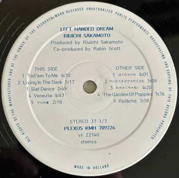 LP Ryuichi Sakamoto: Left Handed Dream