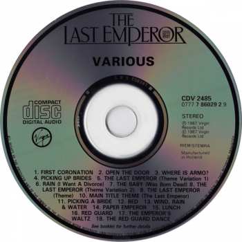 CD David Byrne: The Last Emperor