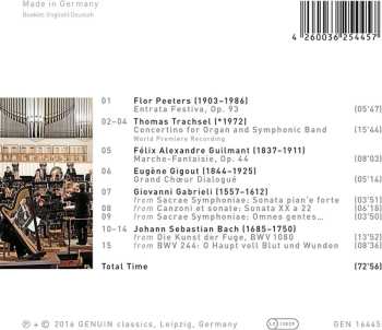 CD Sächsische Bläserphilharmonie: Winds & Pipes: Music For Symphonic Wind Ensemble And Organ By