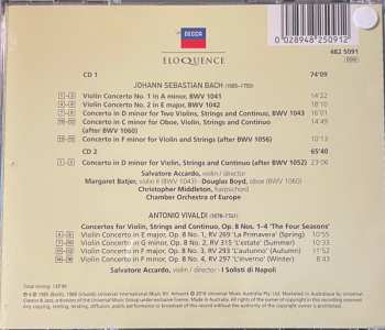2CD Johann Sebastian Bach: Violin Concertos / The Four Seasons