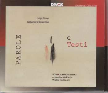 CD Salvatore Sciarrino: Parole E Testi  DIGI