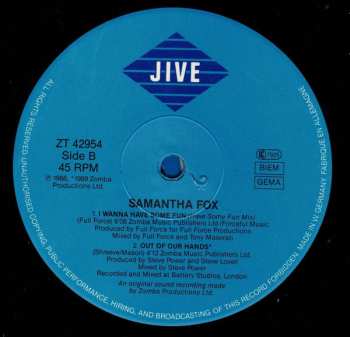 LP Samantha Fox: I Wanna Have Some Fun