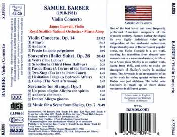 6CD/Set di cofanetti Samuel Barber: Complete Orchestral Works