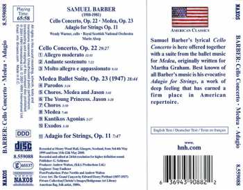 6CD/Set di cofanetti Samuel Barber: Complete Orchestral Works