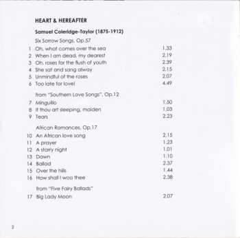 CD Samuel Coleridge-Taylor: Heart & Hereafter - Collected songs of Samuel Coleridge-Taylor