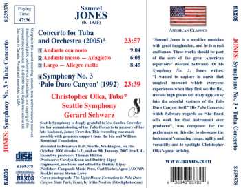 CD Gerard Schwarz: Symphony No. 3 'Palo Duro Canyon' • Concerto For Tuba And Orchestra