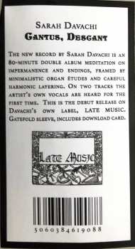 2LP Sarah Davachi: Cantus, Descant