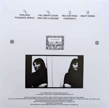 2LP Sarah Davachi: The Head As Form​’​d In The Crier​’​s Choir