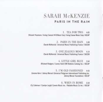 CD Sarah McKenzie: Paris In The Rain