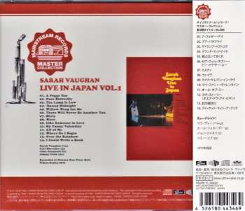 CD Sarah Vaughan: Live In Japan Vol. 1 LTD