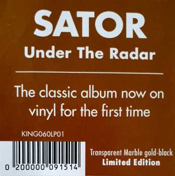 LP Sator: Under The Radar LTD | CLR