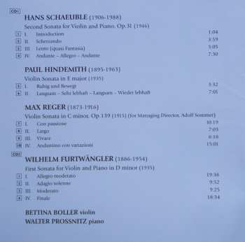 2CD Paul Hindemith: Violin Sonatas