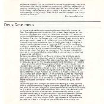 CD Godehard Joppich: Deus, Deus Meus (Gregorianischer Choral = Gregorian Chant = Chant Grégorien)