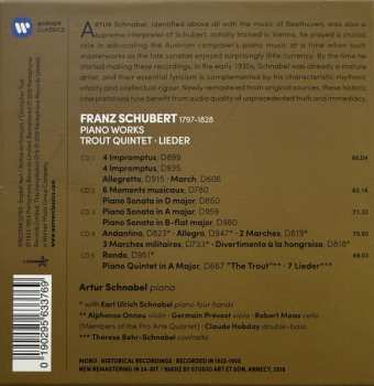 5CD/Set di cofanetti Franz Schubert: Piano Works • Trout Quintet • Lieder