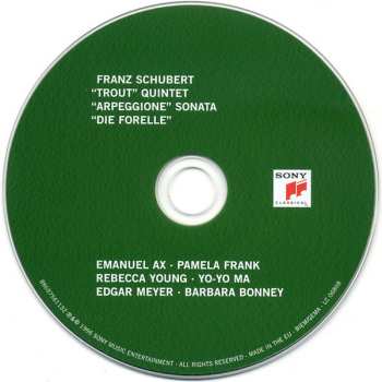 CD Franz Schubert: Quintet Op. 114 "The Trout" • Sonata "Arpeggione"