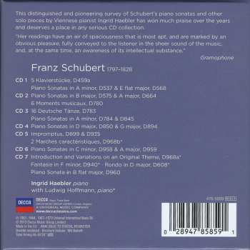 7CD/Set di cofanetti Franz Schubert: Piano Sonatas - Impromptus Moments Musicaux