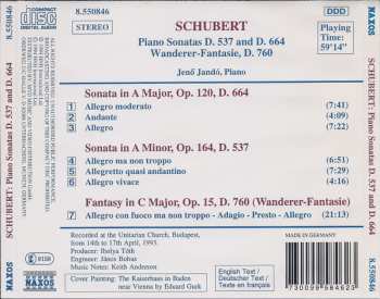 CD Franz Schubert: Piano Sonatas D. 537 And D. 664 / Wanderer-Fantasie, D. 760