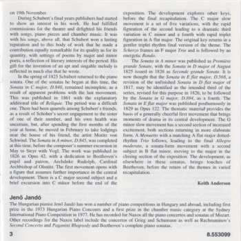 CD Franz Schubert: Piano Sonatas D. 845 And D. 568