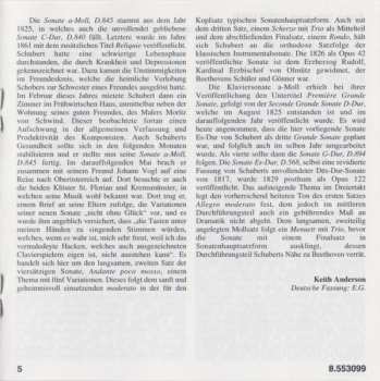 CD Franz Schubert: Piano Sonatas D. 845 And D. 568