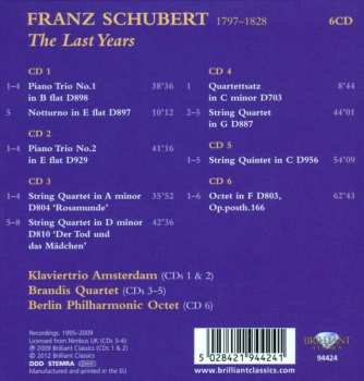 6CD/Set di cofanetti Franz Schubert: The Last Years