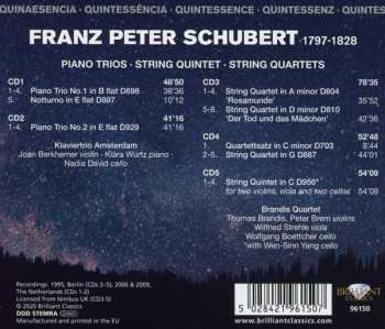 5CD/Set di cofanetti Franz Schubert: Piano Trios, String Quintet, String Quartets