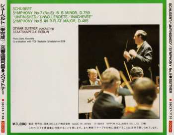 CD Franz Schubert: Symphony No.7 (No.8) In B Minor, D.759 "Unfinished" / Symphony No.5 In B-Flat Major, D.485