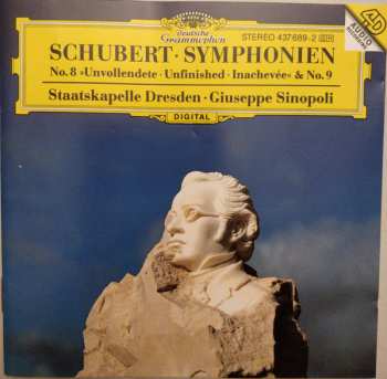 CD Franz Schubert: Symphonien (No. 8 "Unvollendete • Unfinished • Inachevée" & No. 9)