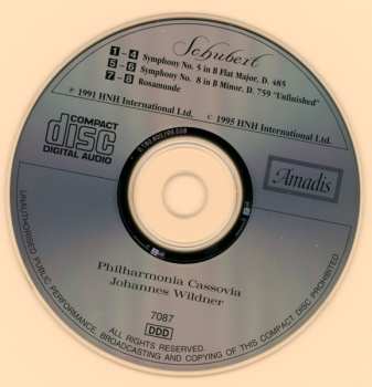 CD Franz Schubert: Symphonies Nos. 5 & 8