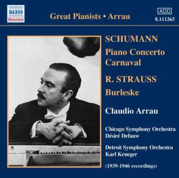 CD Robert Schumann: Piano Concerto / Carnaval / Burleske (1939-1946 Recordings)