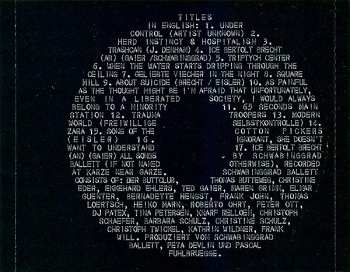 CD Schwabinggrad Ballett: Schwabinggrad Ballett