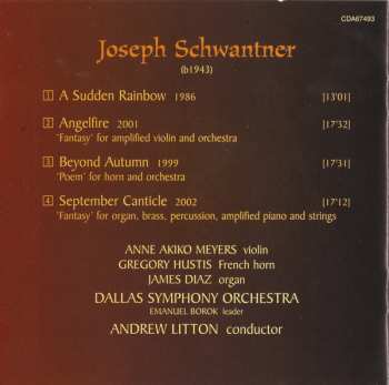 CD Dallas Symphony Orchestra: Angelfire ∙ Beyond Autumn ∙ September Canticle ∙ A Sudden Rainbow