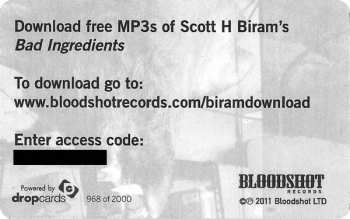 LP Scott H. Biram: Bad Ingredients