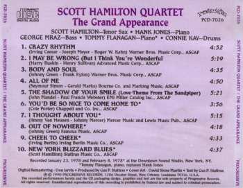 CD The Scott Hamilton Quartet: The Grand Appearance
