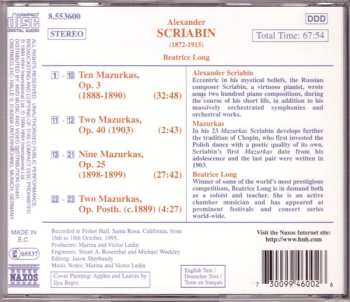 CD Alexander Scriabine: Mazurkas (Complete)